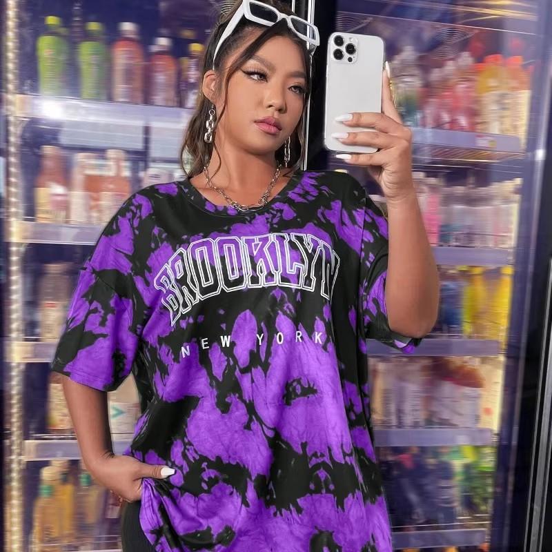 

Summer Women Casual Streetwear T Shirts Harajuku Round Neck Woman Tees Tops Fashion Oversized Clothing Outdoor Pullover 6XL