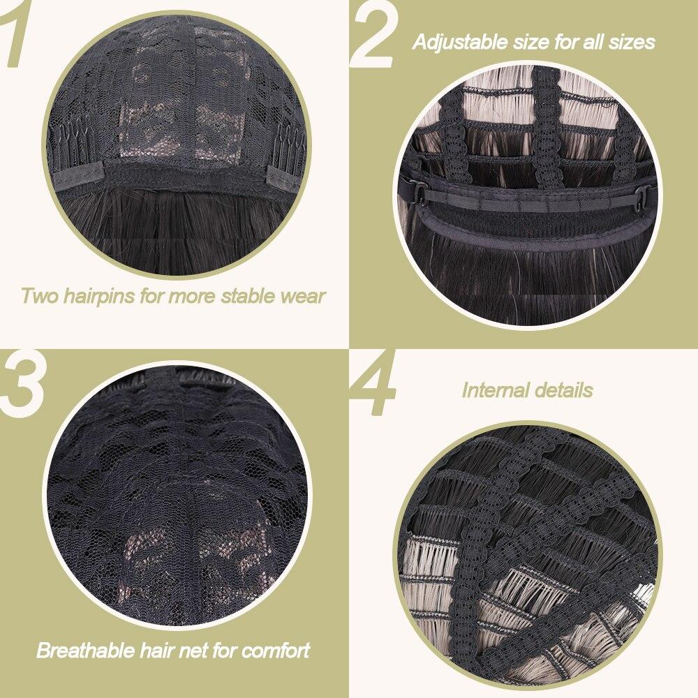 MERISIHAIR Synthetic Long Straight Black Wigs For Women With Bangs Lolita Cosplay Daily Party Heat Resistant Fibre Wig