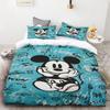 Mickey and Minnie Mouse Love Printed Bedding Set Cartoon Microfiber Bed Set Pillowcase Adult Bed Cover Bedroom Bed Set Duvet