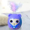 Interactive Cat Toys Interactive Funny Cat Ball Feathers Creative Teaser Toy Exercise Playing Indoor Outdoor Use