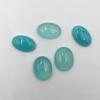 Natural Aqua Chalcedony Oval Cabochon Loose Gemstone Lot 5 Pcs 14*21-17*21 MM 82 CT For Jewelry Making