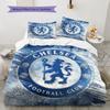 Chelsea F Pattern Bedding,Quilt Set Quilt Cover Pillowcase Home Birthday Gift(1 * Duvet Cover + 2 * Pillowcase, Without Core)