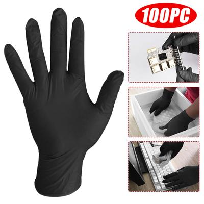 100 Stück Bequeme Gummi Einweg Mechaniker Nitrilhandschuhe