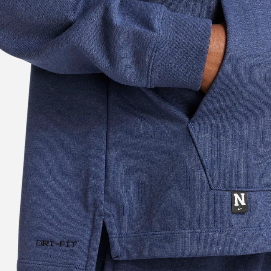 Nike Dri-FIT Athletics Solid Logo Training Hoodie Kids hoodies Navy-Blue DX5374-410