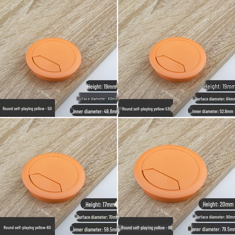 Round Desk Cable Management Grommet Cover