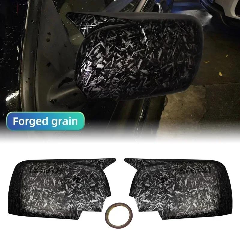 2 PEZZI Per BMW X5 E53 1999-2006 Copri Specchietto Retrovisore Laterale Auto Nero Lucido