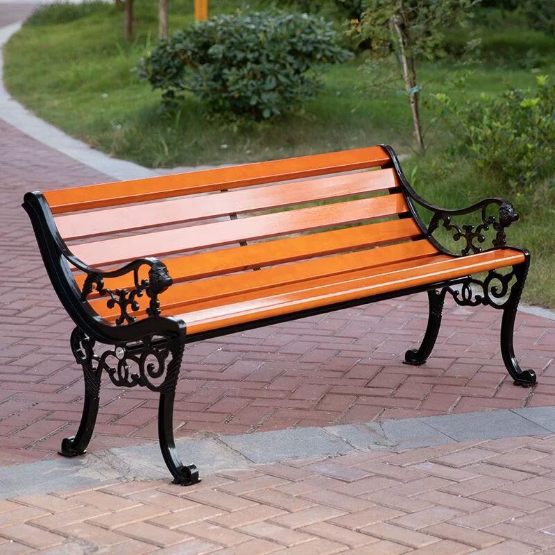 Durable Outdoor Park Bench with Backrest