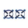 2Pcs Round Nipple Piercing Jewelry Non Piercing Nipple Ring Fake Screw Nipple