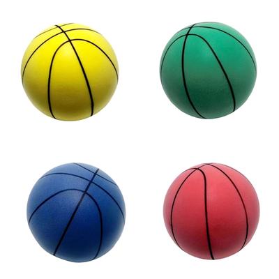 Kids Silents Basketball Squeezable Bouncings Basketball Low Noise Sports Ball