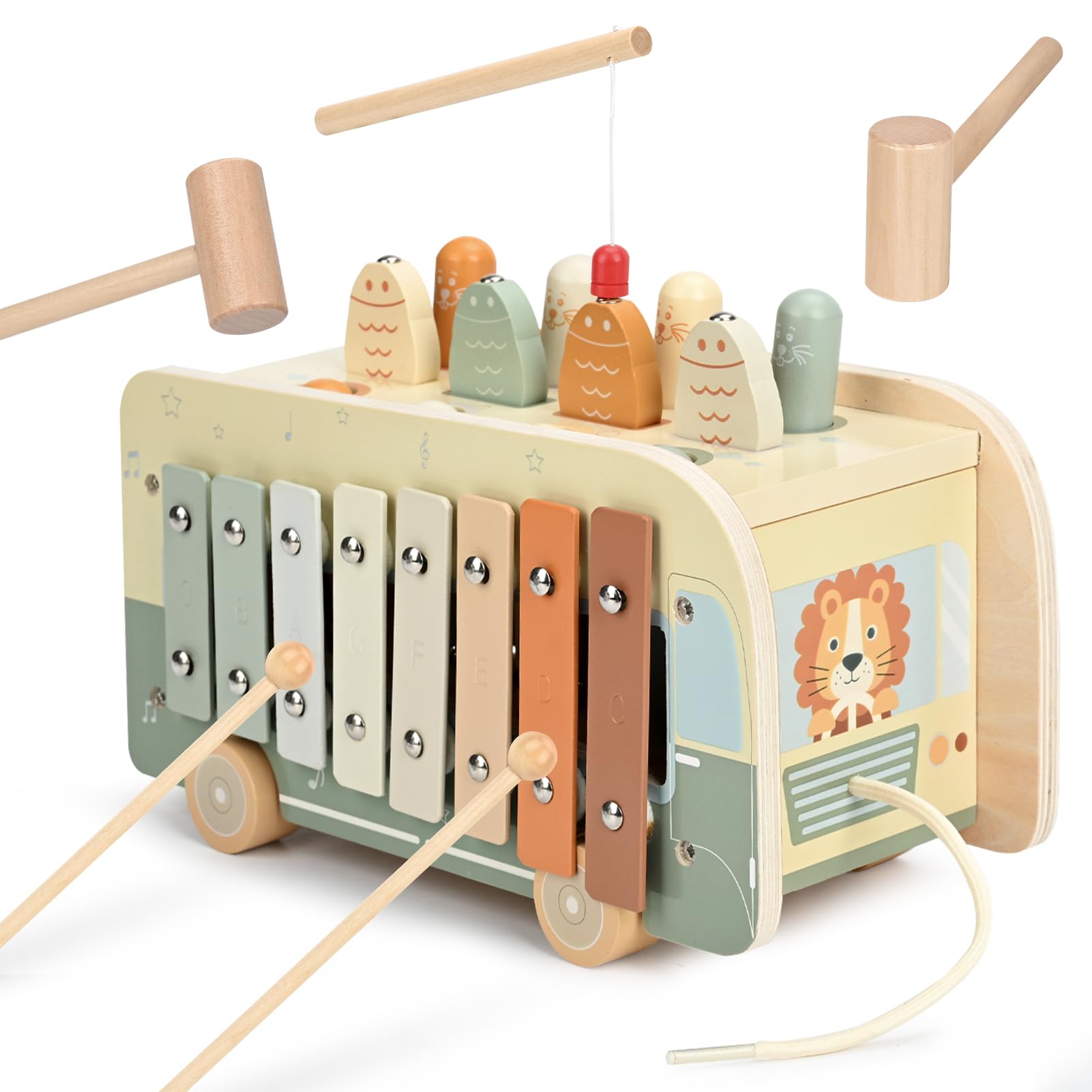 

Vanplay Montessori Educational Toy for Boys and Girls Ages and Birthday Hammer Finger Montessori Teaching Early Finger Baby Preschool Entry Gift 1, 2,