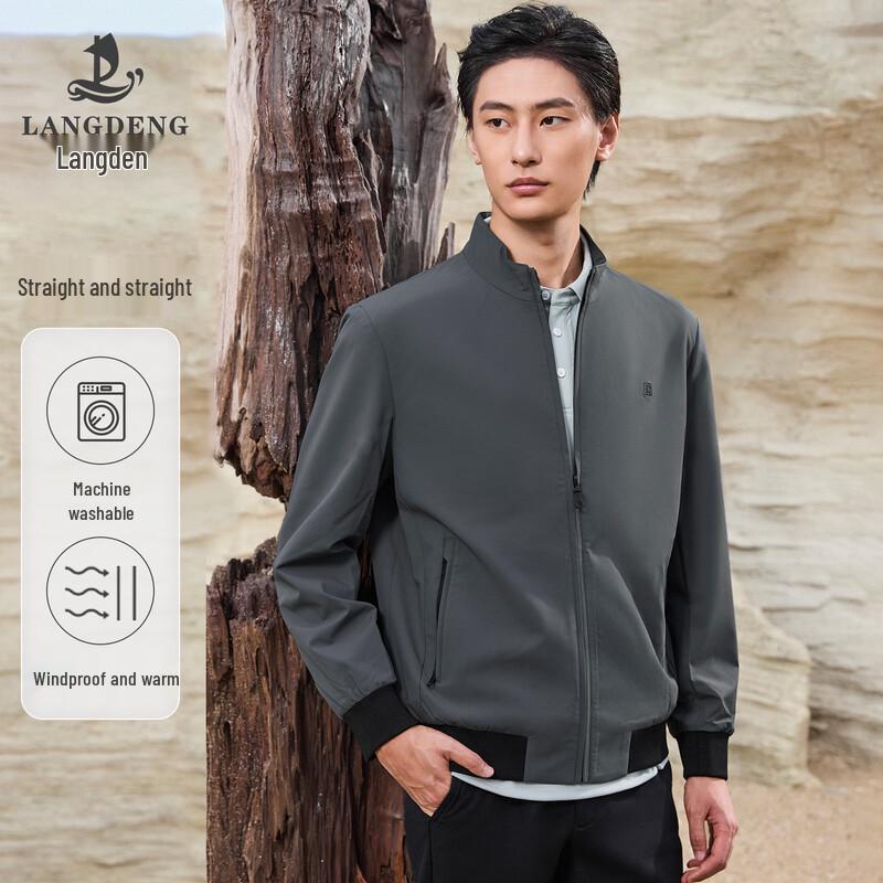 

Langdeng Men s Business Casual Spring Autumn Jacket M
