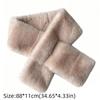 Soft Plush Cross Scarf Furry Winter Collar Scarf Korean Style Neck Scarf  Women Girl