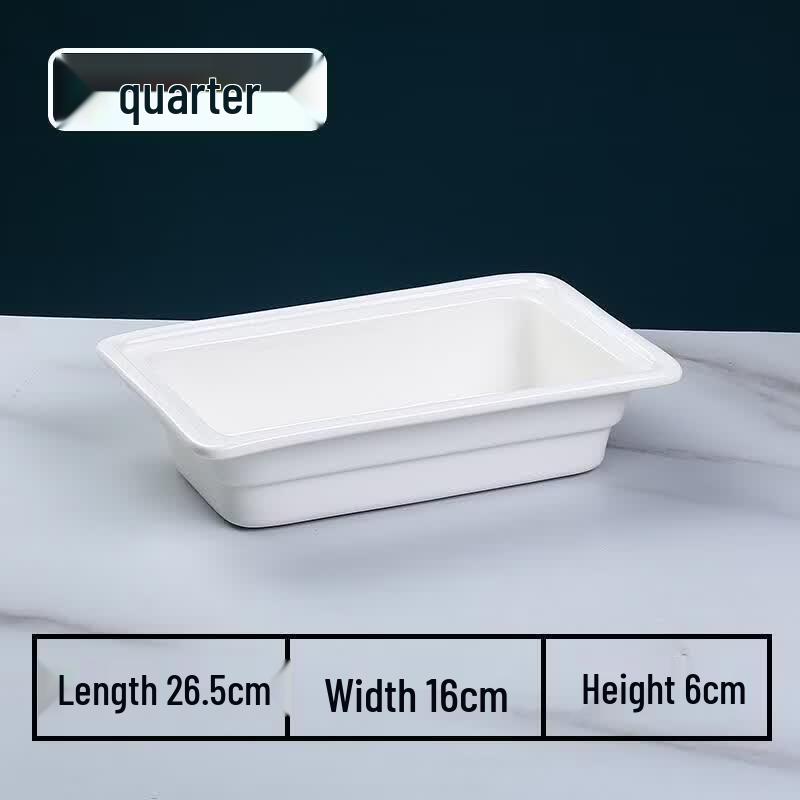 Ceramic Rectangular Buffet Serving Pan