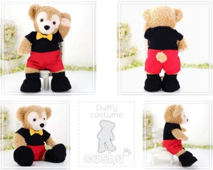 Cushu cush Duffy und ShellieMay Plüsch Made in Mickey Mouse Schleife Niedliche Strampler mit CDS396S Kostümen, Japan, Outfits, Krawatten, Schuhe,