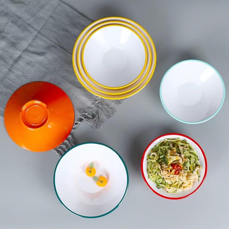 Gannian Melamine Two-Tone Conical Bowl
