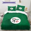 Les Fennecs Pattern Bedding Quilt Set  Home Decoration  Gift (1 * duvet cover + 2 * pillowcase  without core)