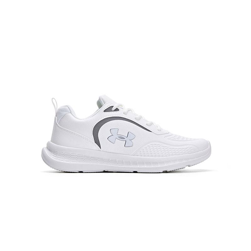 Under Armour Comfortable Versatile Simple Sports Low-Top Running Shoes Kids Sneaker White 2341115-100
