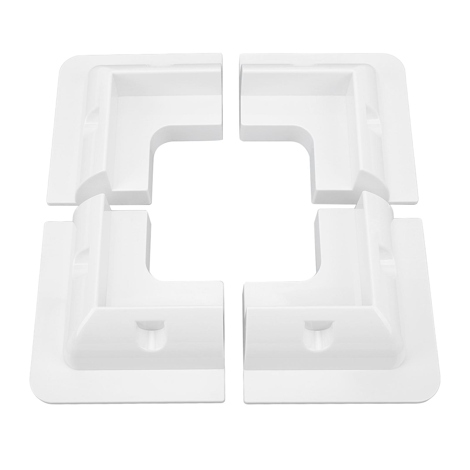 

4pcs Solar Panel Corner Bracket Anti UV ABS Solar Panel Roof Drill Free Support Mount for RV Boats