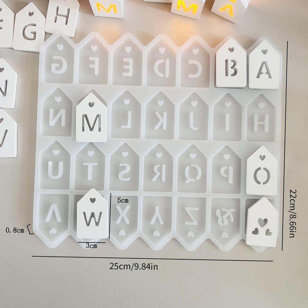 Pack of 2 Silicone House Molds Resin Crafting Moulds Ornament Molds Silicone Texture Suitable for Home Decorating