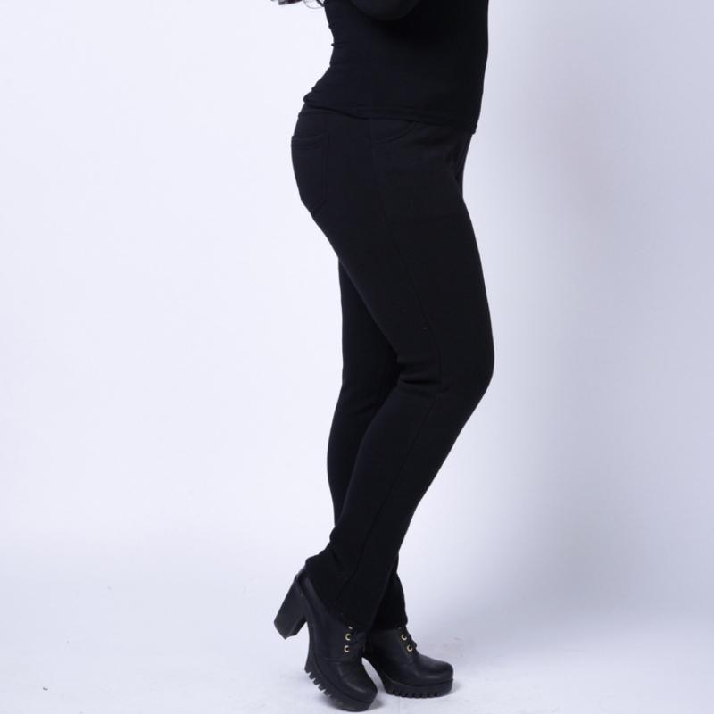 Autumn Winter Fleece Pants Women Slim Thicken Leggings Warm Plus Size 7XL Stretched Oversized WomensTrousers
