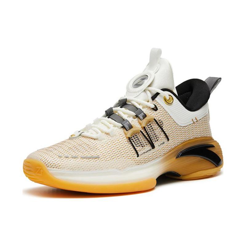 Anta ZUP1 Nitrogen Technology Cushioning Anti-Slip And Wear-Resistant Low-Top Basketball Shoes Brown White Flyer Sneakers 112321105-4