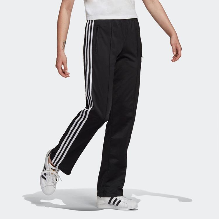 Adidas Originals Trefoil Stripe Logo Joggers Women Bottoms Black GN2819