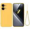Case for Poco X8 Pro Max 5G - Silicone, Yellow, With Lanyard