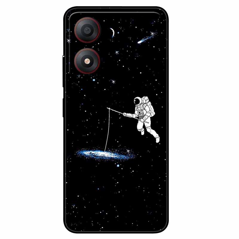 Pour ZTE Blade A34 4G Coque Anti-choc TPU Silicone Souple Housse de Téléphone pour ZTE Blade A 34 Funda Peinte pour BladeA34 Capa de Luxe