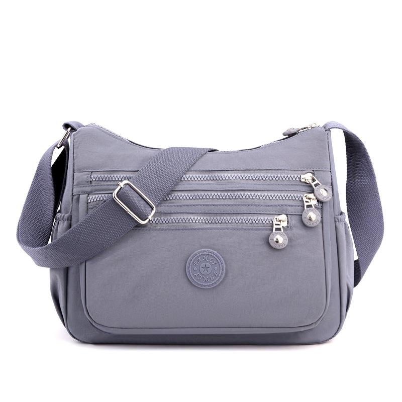 Nylon Cloth Multi Layer Shoulder Bag Lightweight Simple And Casual Messenger Bag New Large Capacity Messenger Bag