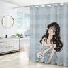 Cute Cartoon Animal Birthday Print Waterproof Shower Curtain - Stylish & Durable Essential For Kids' Bathroom Decor