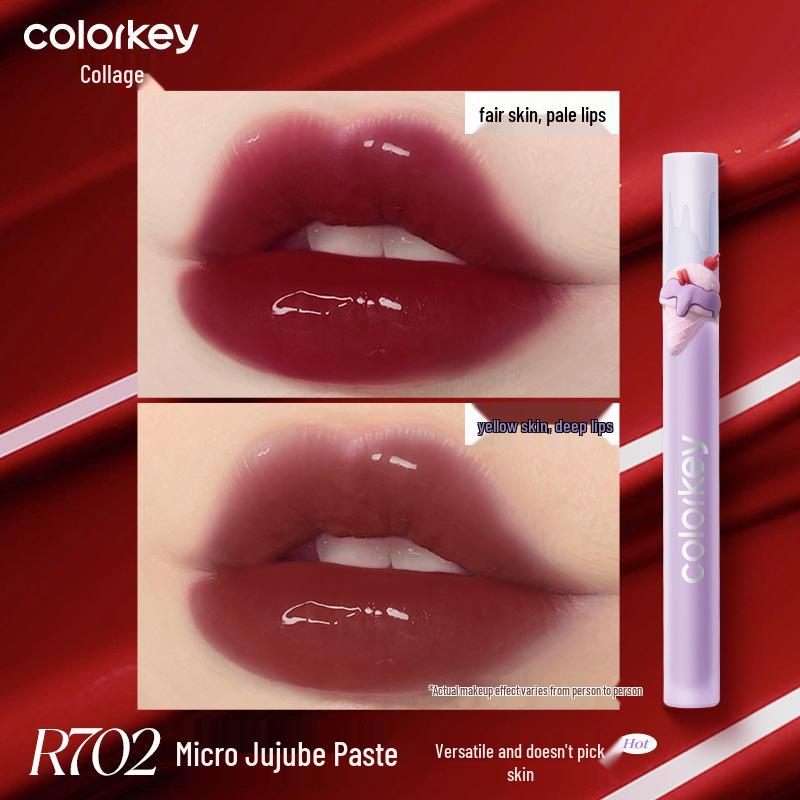 Colorkey Lip Gloss - Women's Matte Nude Series & Mirror Water Light Lipstick