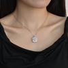 Luxury Moissanite 1-Carat Pendant Necklace in S925 Sterling Silver
