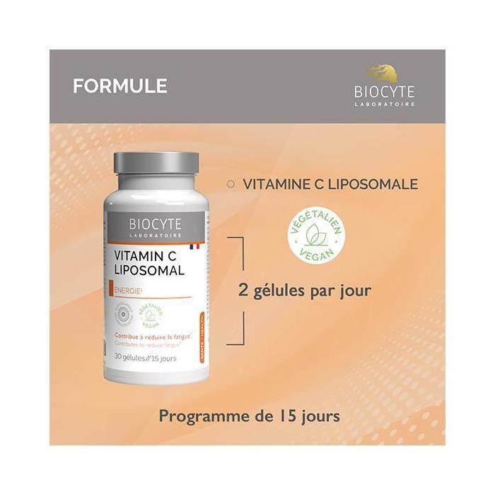 Compléments alimentaires - Biocyte Vitamine c Liposomal Gélules