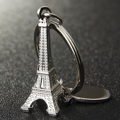 Zinc Alloy Eiffel Tower French Souvenir Paris Keychain Keyring Key Chain Ring