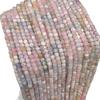 Mixed Color Faceted Morganite Square Bead Bracelet for DIY Jewelry