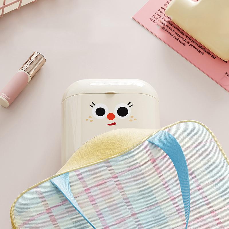 1Pcs Plastic Dopamine Storage Box Cute Small Data Cable Organizer Lightweight Sealed Lipstick Storage Box Students