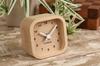 KATOMOKU muku mini clock Square white table clock wooden km-25WH 85×85×46mm