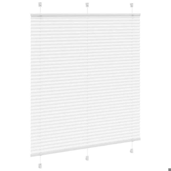 VidaXL Store Plissé Blanc 115x150cm Largeur Du Tissu 114,4cm Polyester, Store Plissé De Fenêtre, Store Accordéon, Store 4015503