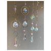 Flatland Sun Catcher Crystal Amethyst Natural Stone 4-Piece Set Hanging Decoration Power Purification Feng Shui Interior Gift