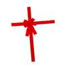 Christmas Door Ribbon Bow Big Red Cloth Wreath Ornament Luxury Xmas Decor for Holiday Home Decoration