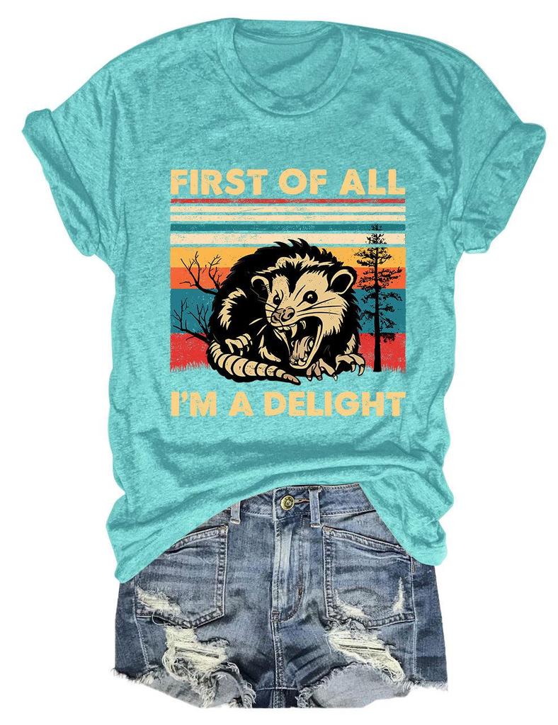 Unisex Summer Delight Round Neck T-Shirt