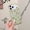 Ins Cute Spring Floral Sequins Bling Phone Case For iPhone 16 15 14 17pro 17ProMax Lovely Glitter Flower Shockproof Soft Cover