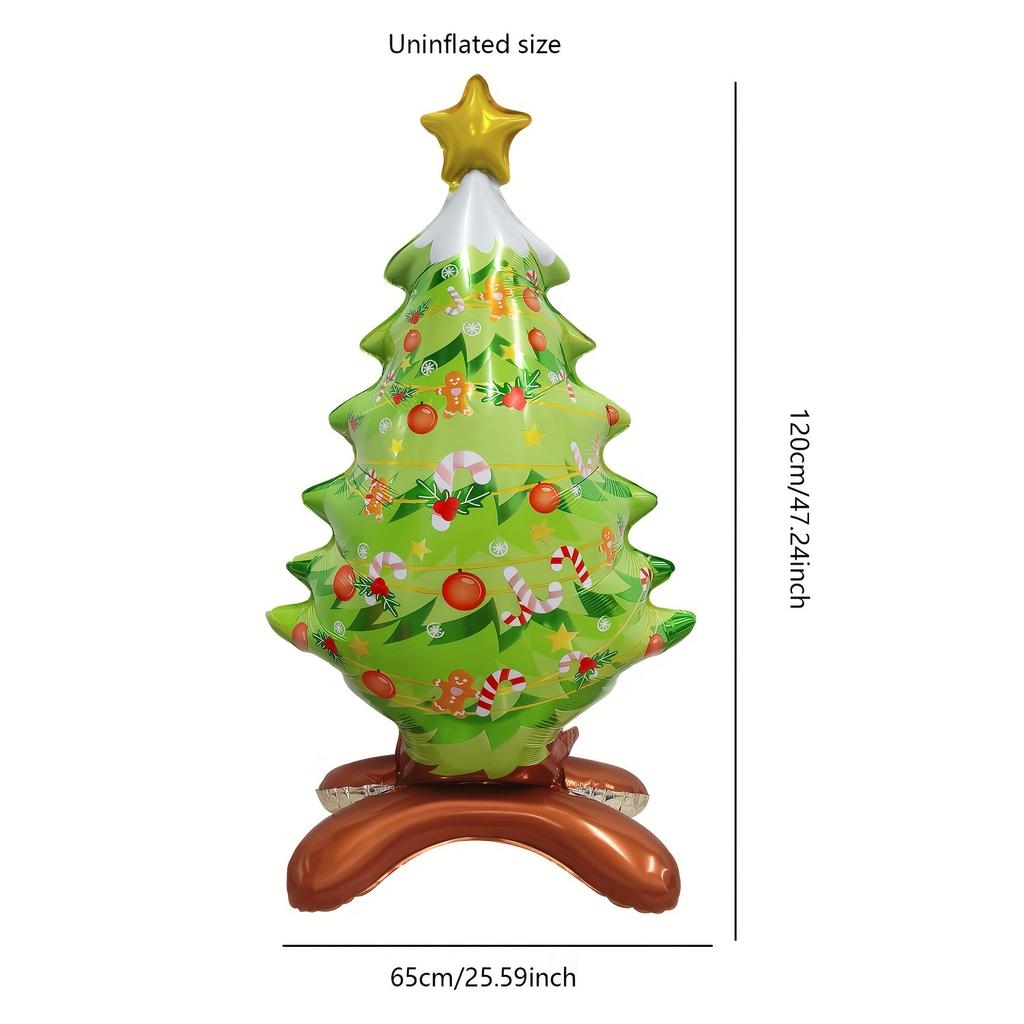 1/2pcs Giant 47 Foot Standing Christmas Tree Balloon, Suitable for Indoor/outdoor Decoration, Perfect for Parties and Gatherings