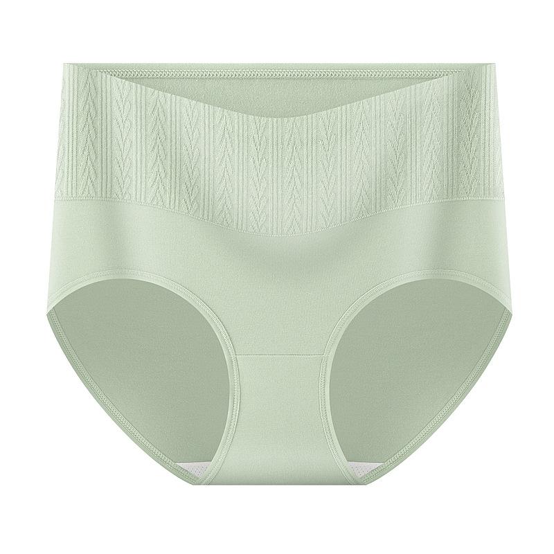 Women's New Spring and Autumn Jacquard Cotton High Waist Without Trace of Abdominal Antibacterial Underwear