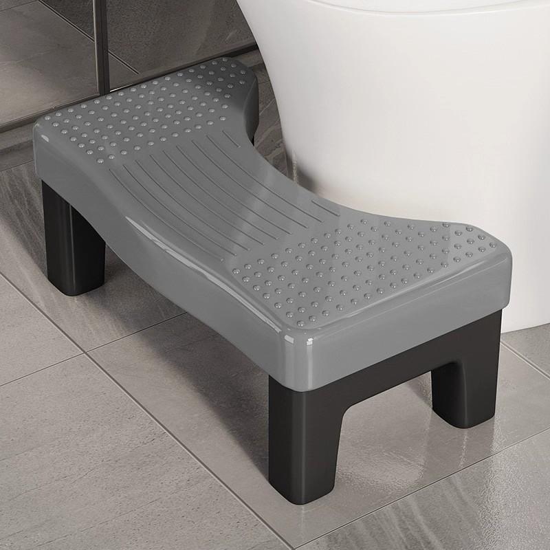 Sgabello da WC in Plastica PP per Adulti e Bambini, Poggiapiedi Antiscivolo per Bagno, Sgabello Gradino, Ausilio per il Sollievo da Emorroidi per Donne Incinte