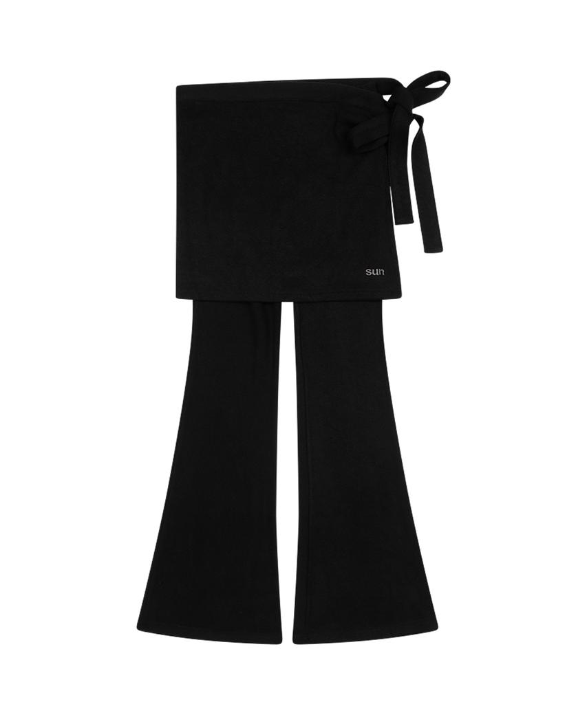 SUNDAY FRUIT MARKET Sun Flare Pant Wrap Set Black