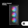 Boîtier Gaming ATX - Mars Gaming - MC-AIR - 4 Ventilateurs FRGB 120mm - Panneau Mesh - Verre Trempé Noir