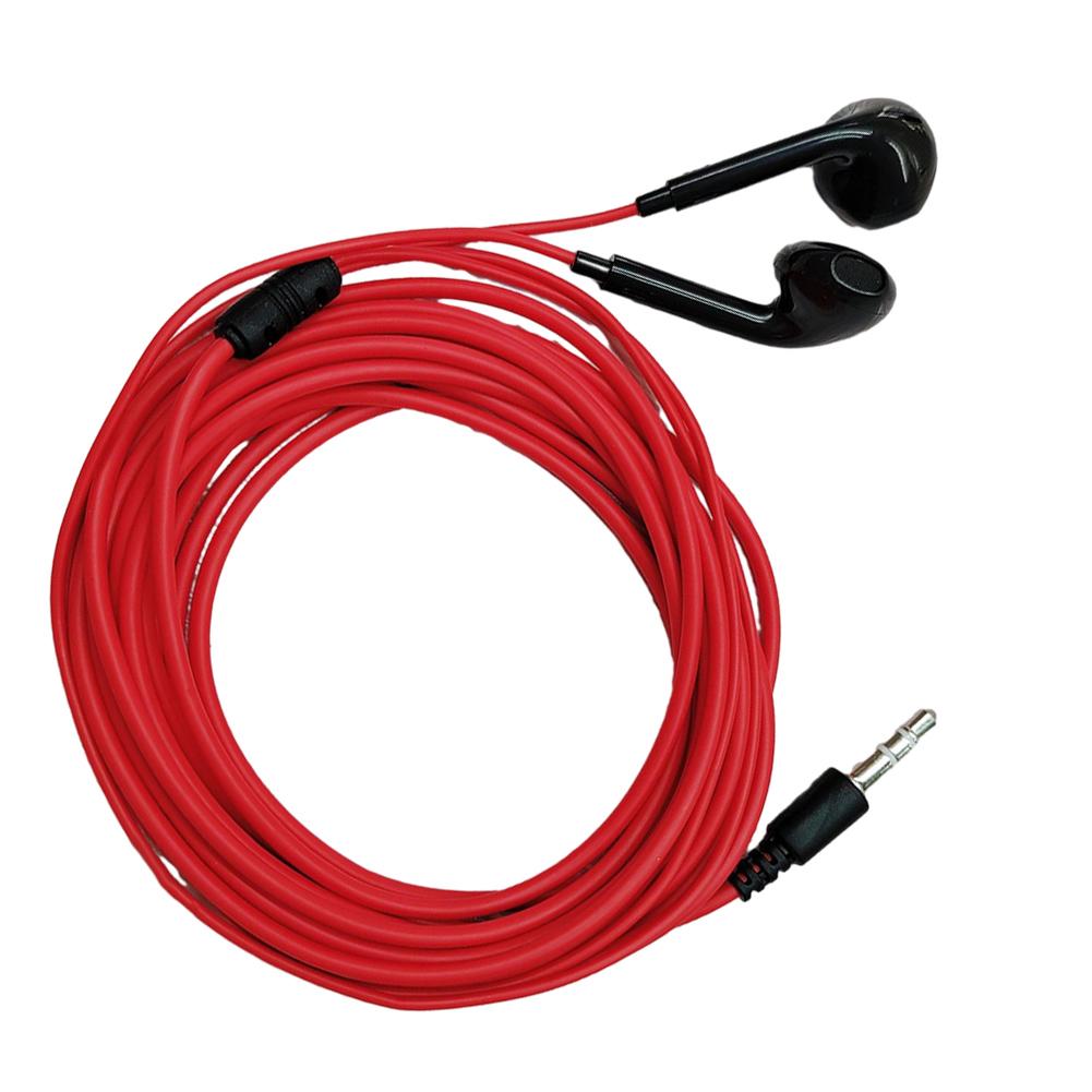 

Semi In Ear Sound Card Headphones Wired Earbuds Red червоний