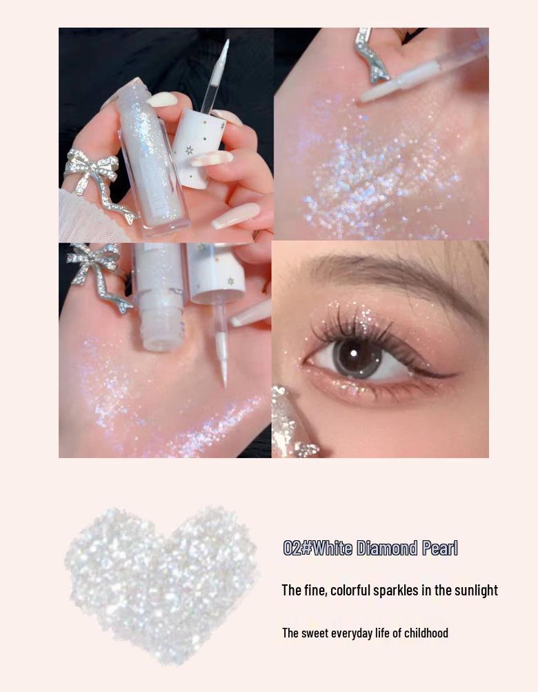 Galaxy Shimmer Lidschatten flüssig: Wasserfest, Perlmutt- & Glitzer-Finish