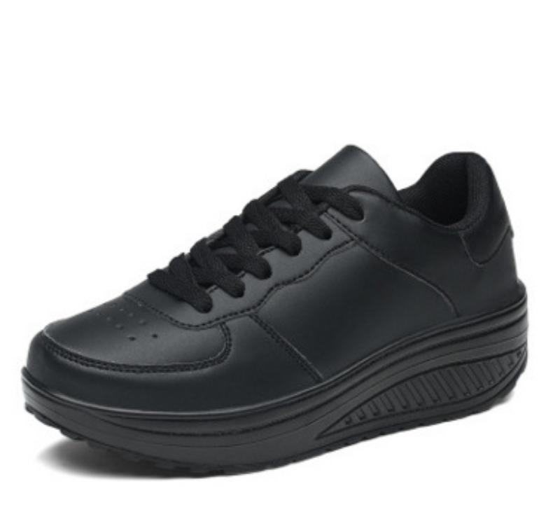 

Outdoor Women Shoes Fly Woven Leather Shoes Sports Rocking Shoes Student Sponge Cake Shoes Thick Sole Comfortable And Versatile 37